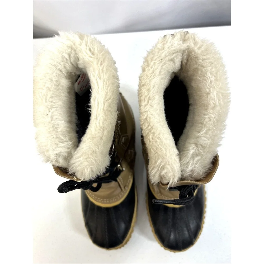 Sorel Women's Vintage Manitou Wool Lined Waterproof Winter Boots Canada Size 8
